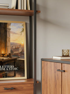 Letters from a Stoic book watercolour illustration paper finish options – matte satin gloss