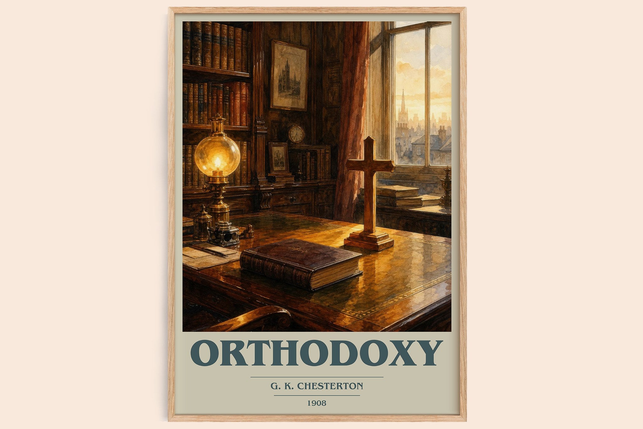 Orthodoxy Book Cover Poster by G. K. Chesterton
