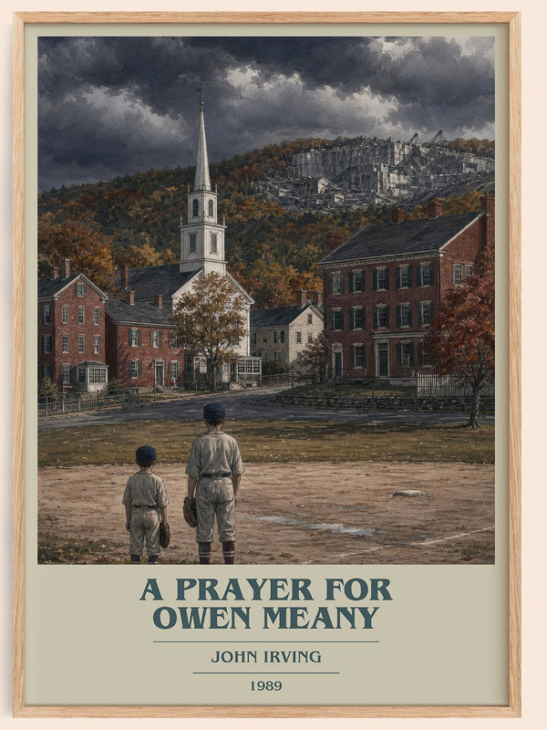 A Prayer for Owen Meany book cover book poster by John Irving – framed literary art print