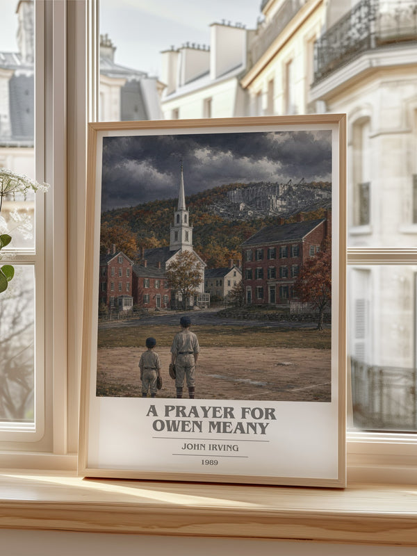 A Prayer for Owen Meany book cover poster colour and style options – John Irving book art