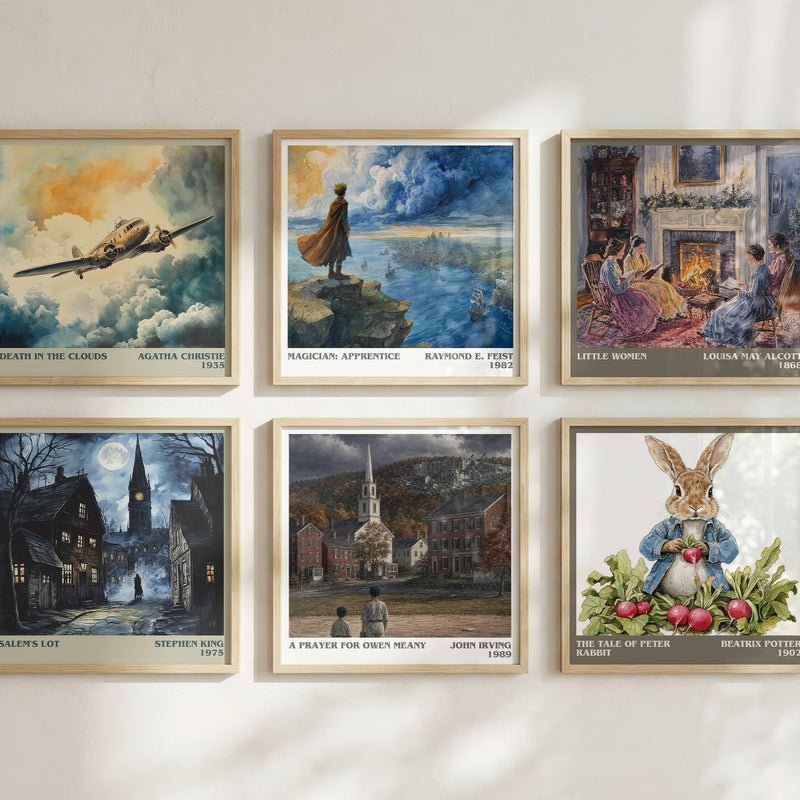 A Prayer for Owen Meany literary art print colour and style options – John Irving book art