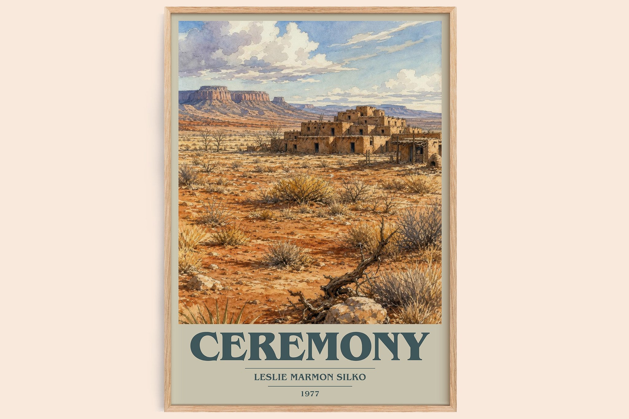 Ceremony Book Cover Poster by Leslie Marmon Silko
