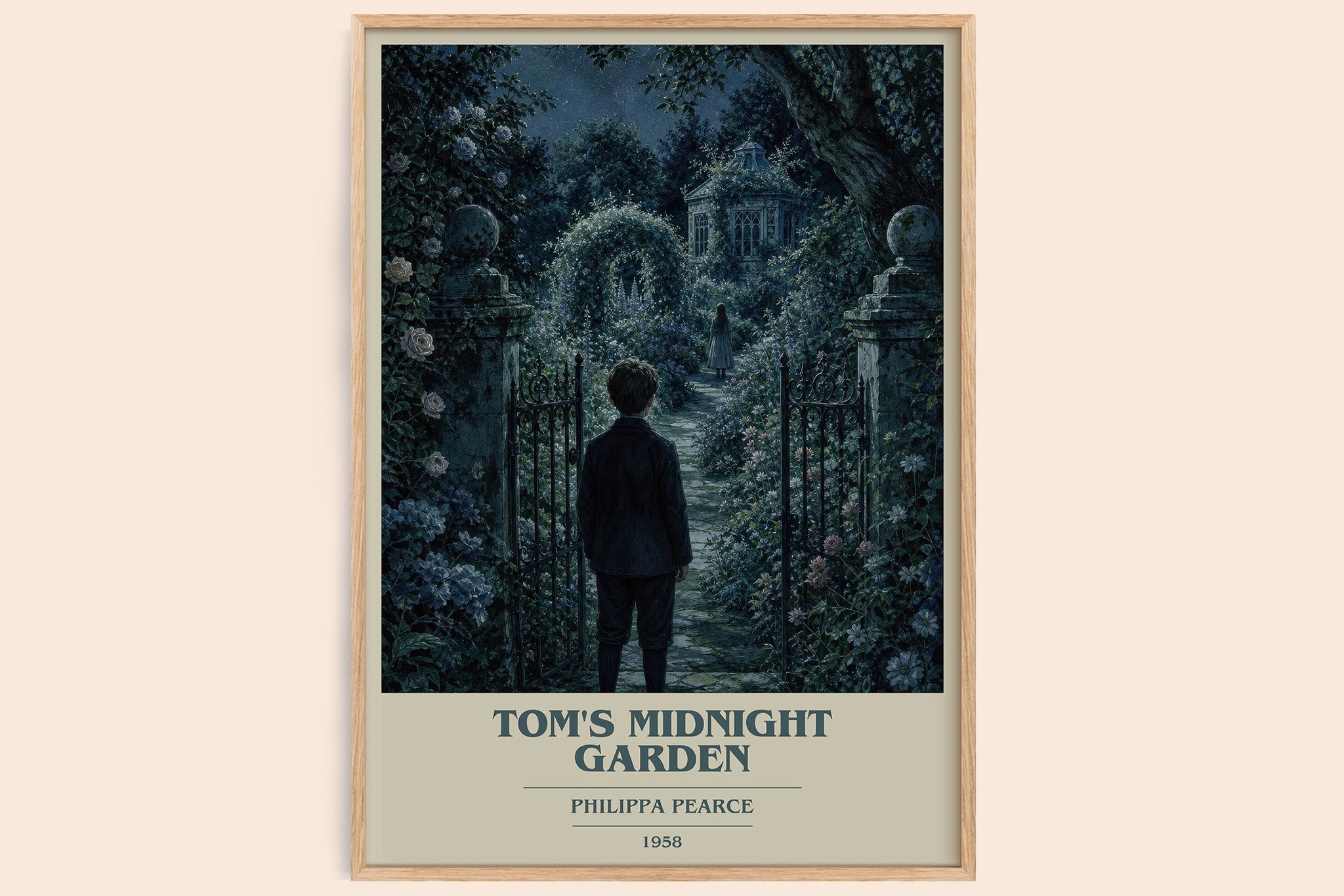 Tom's Midnight Garden Book Cover Poster by Philippa Pearce
