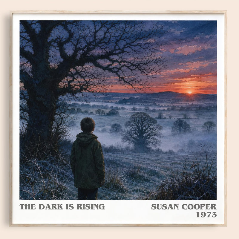 The Dark Is Rising literary book poster by Susan Cooper – framed literary art print