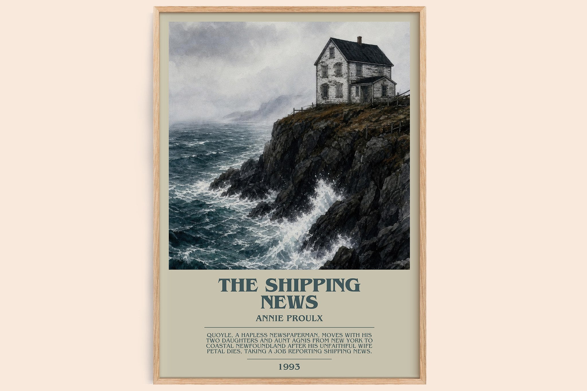 The Shipping News Bookish Wall Art by Annie Proulx