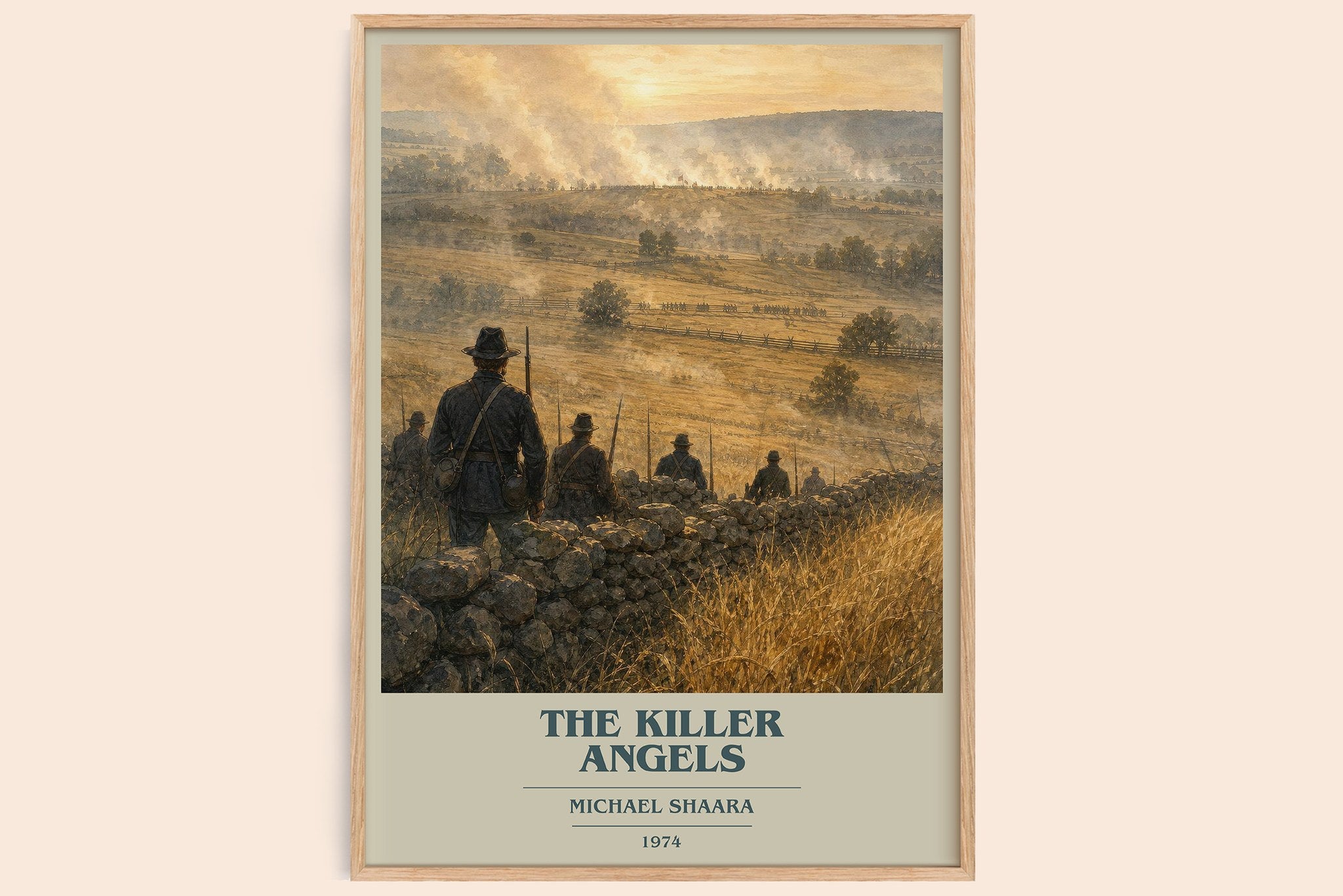 The Killer Angels Book Cover Poster by Michael Shaara