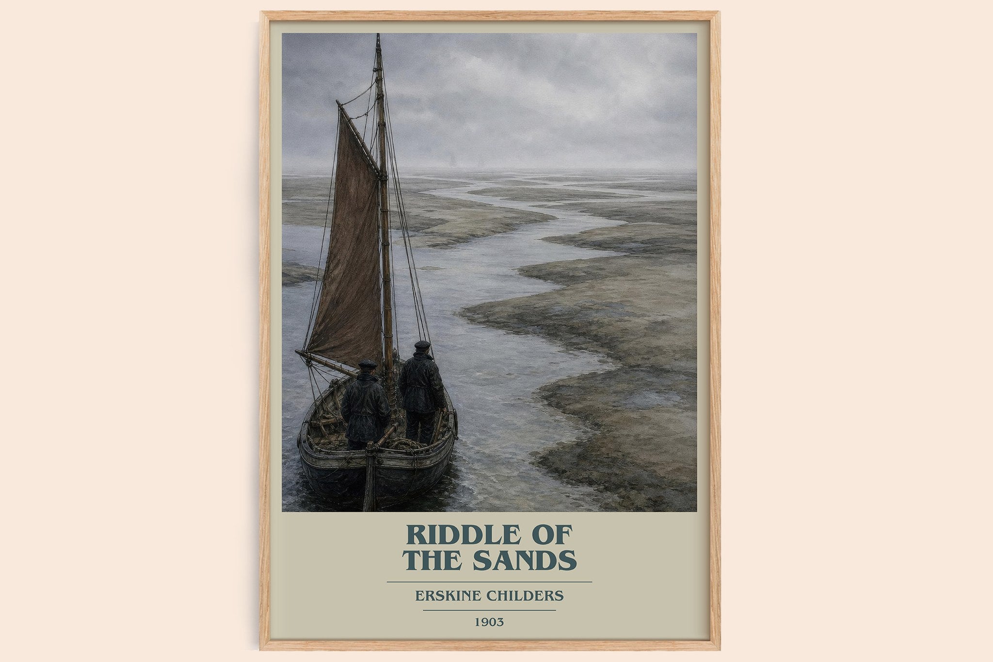 Riddle of the Sands Book Cover Poster by Erskine Childers