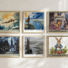 Riddle of the Sands literary art print colour and style options – Erskine Childers book art