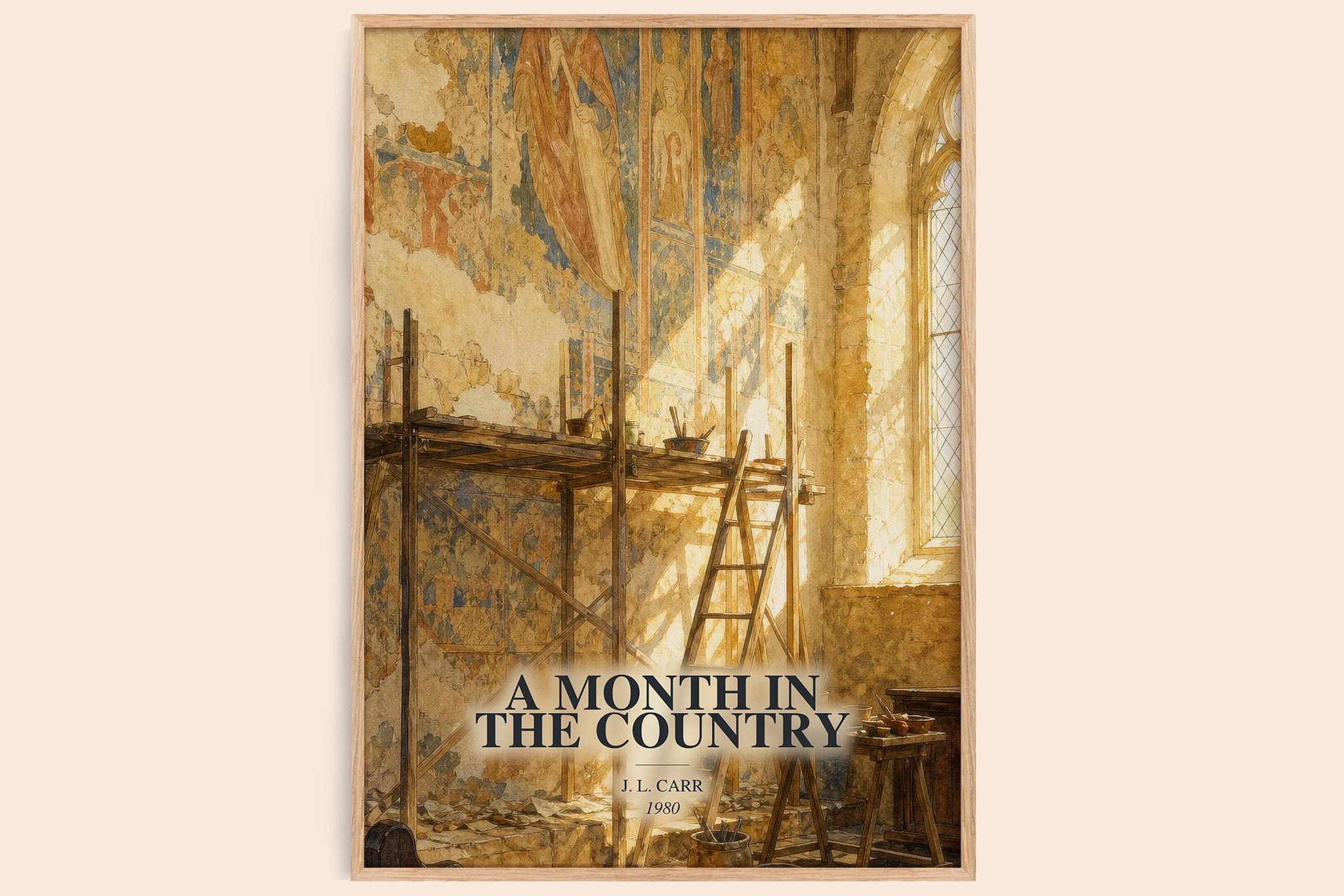 A Month In The Country Book Watercolour Illustration by J. L. Carr