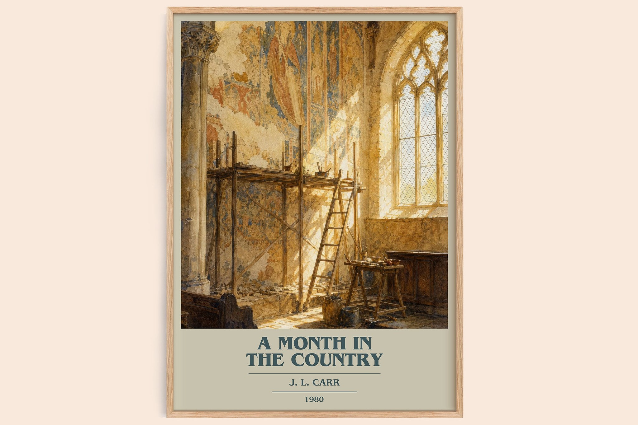 A Month In The Country Book Cover Poster by J. L. Carr