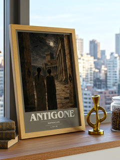 Antigone book cover poster colour and style options – Sophocles book art