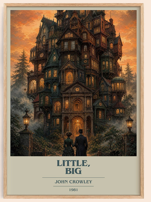 Little, Big book cover book poster by John Crowley – framed literary art print