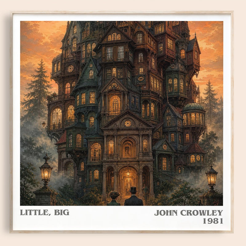 Little, Big literary book poster by John Crowley – framed literary art print