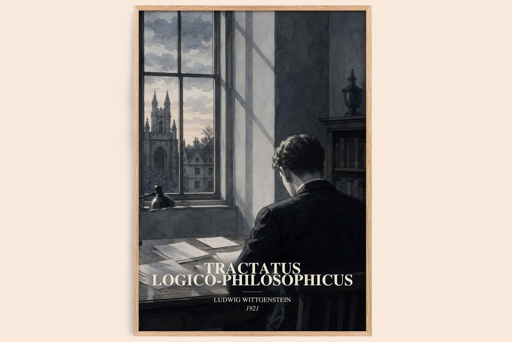Tractatus Logico-Philosophicus Book Watercolour Illustration by Ludwig Wittgenstein