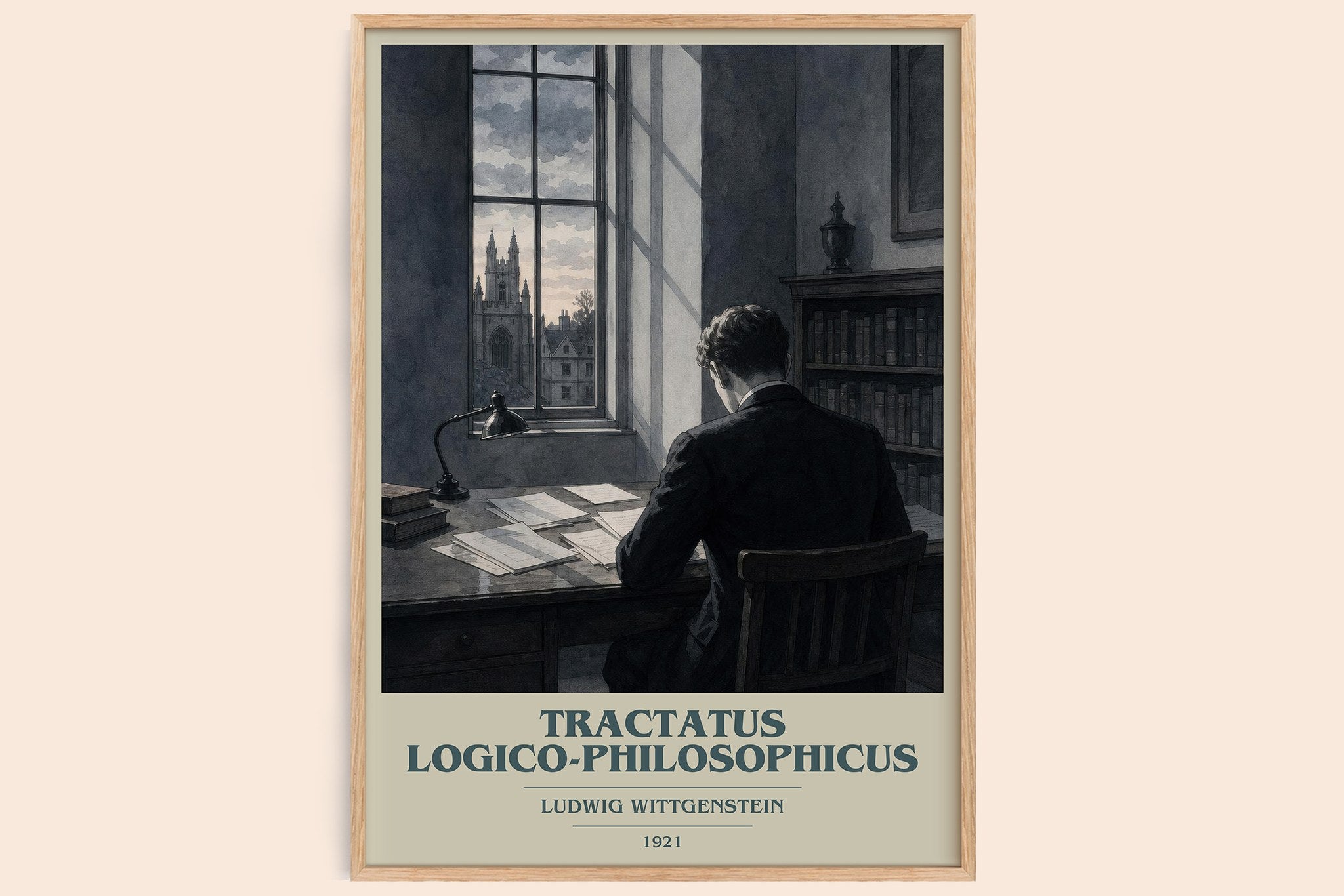 Tractatus Logico-Philosophicus Book Cover Poster by L. Wittgenstein