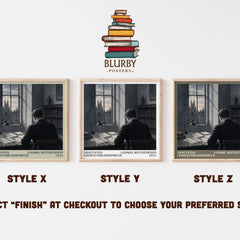 Tractatus Logico-Philosophicus literary print in frame leaning in hallway – philosophy wall art