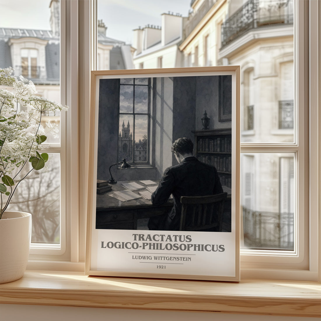 Tractatus Logico-Philosophicus book cover poster colour and style options – Ludwig Wittgenstein book art