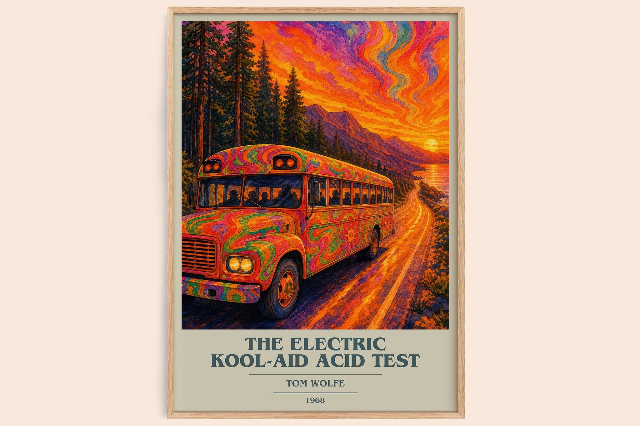 The Electric Kool-Aid Acid Test Book Cover Poster by Tom Wolfe