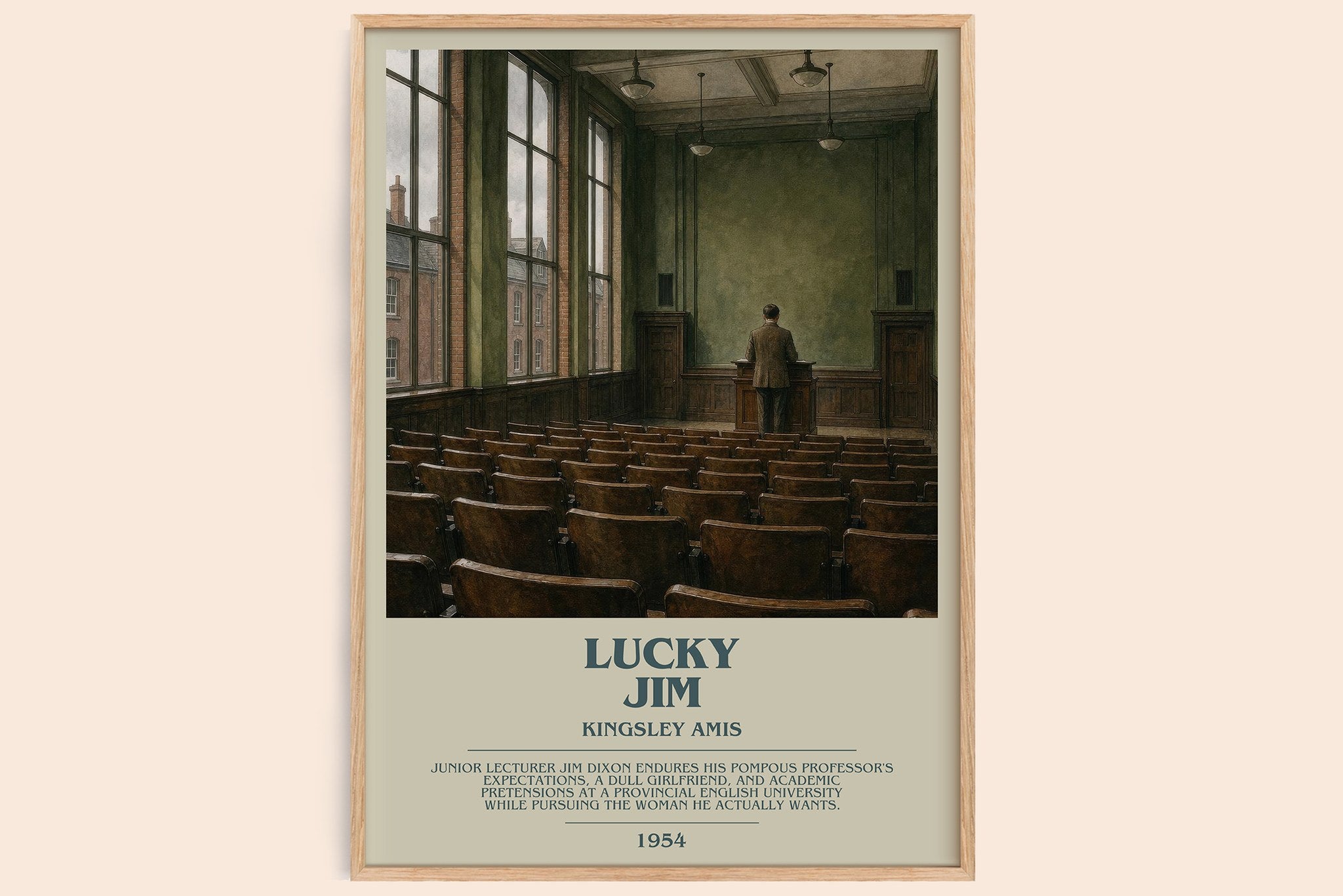 Lucky Jim Bookish Wall Art by Kingsley Amis