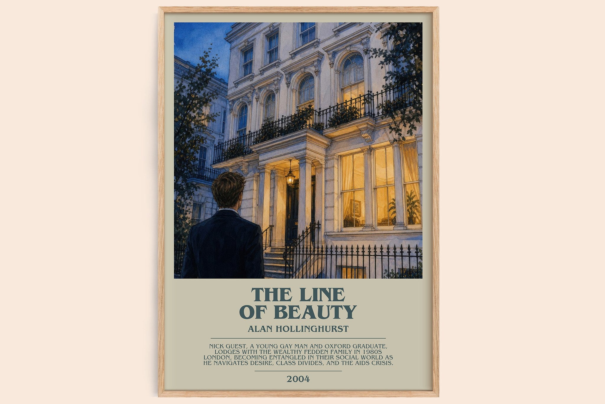 The Line of Beauty Bookish Wall Art by Alan Hollinghurst