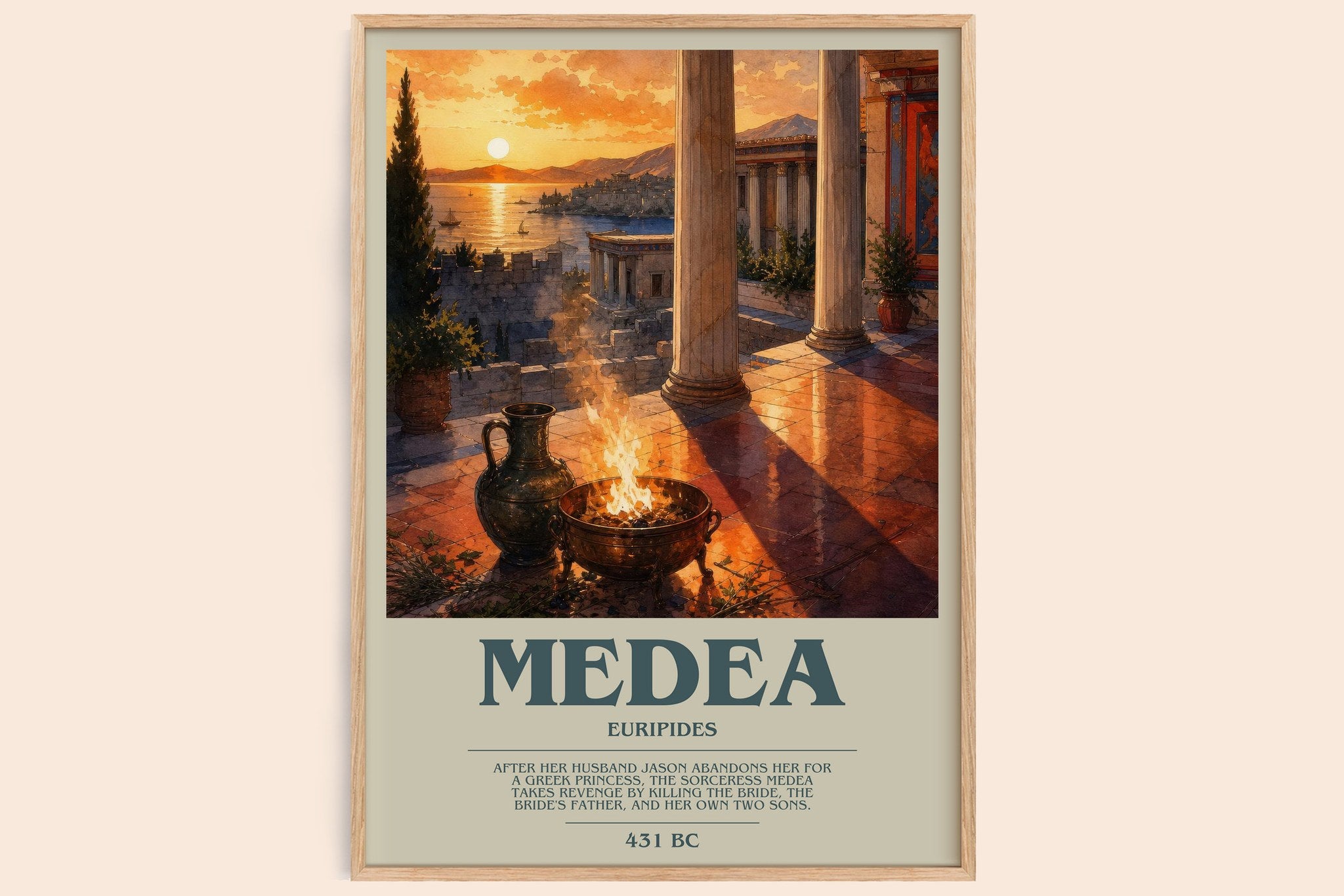 Medea Bookish Wall Art by Euripides