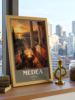 Medea book cover poster colour and style options – Euripides book art