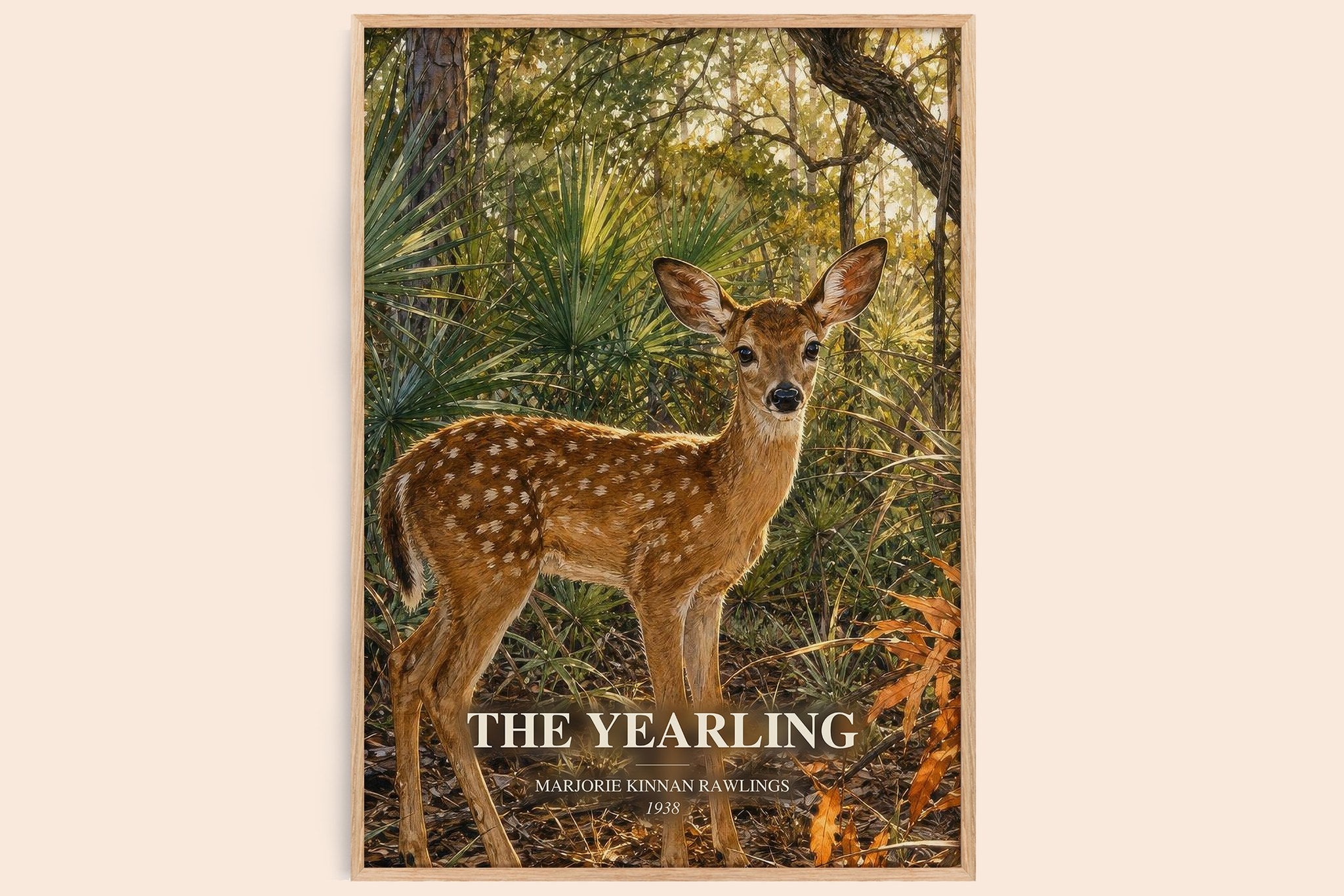The Yearling Book Watercolour Illustration by Marjorie Kinnan Rawlings