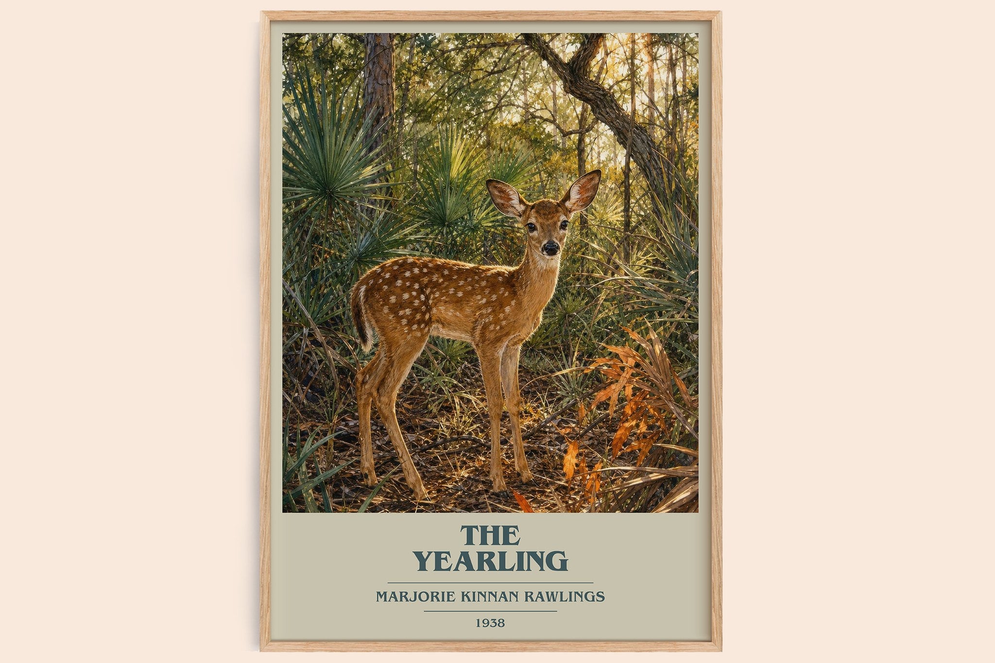 The Yearling Book Cover Poster by Marjorie Kinnan Rawlings