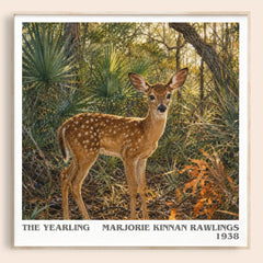 The Yearling literary book poster by Marjorie Kinnan Rawlings – framed literary art print