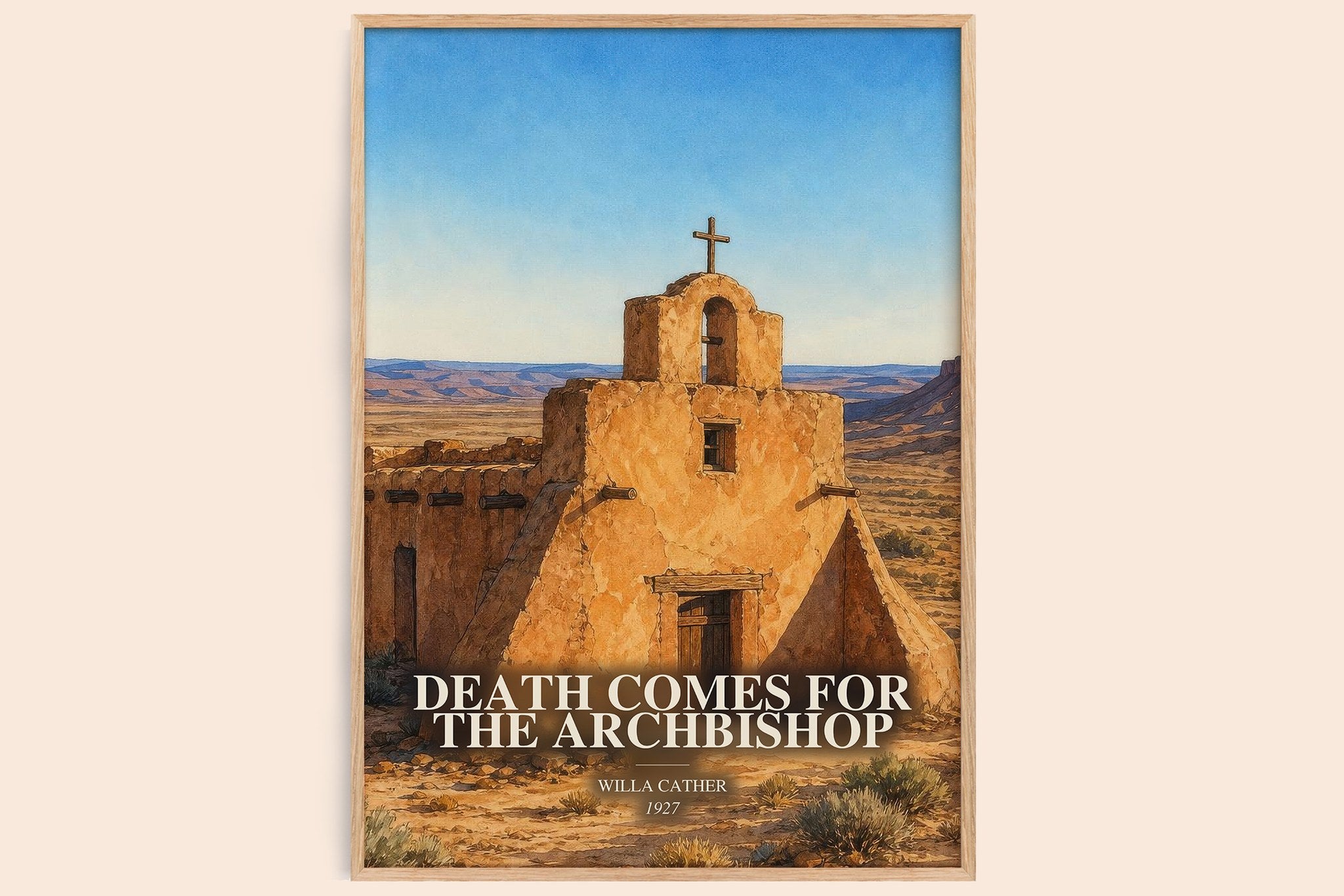 Death Comes for the Archbishop Book Watercolour Illustration by Willa Cather