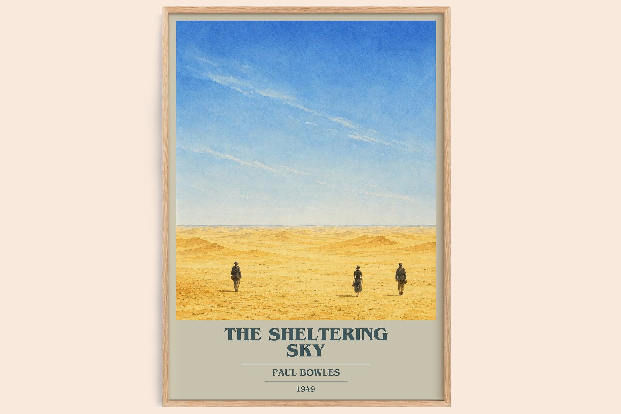 The Sheltering Sky Book Cover Poster by Paul Bowles