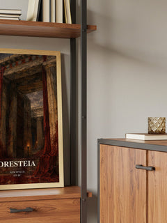 Oresteia book watercolour illustration paper finish options – matte satin gloss