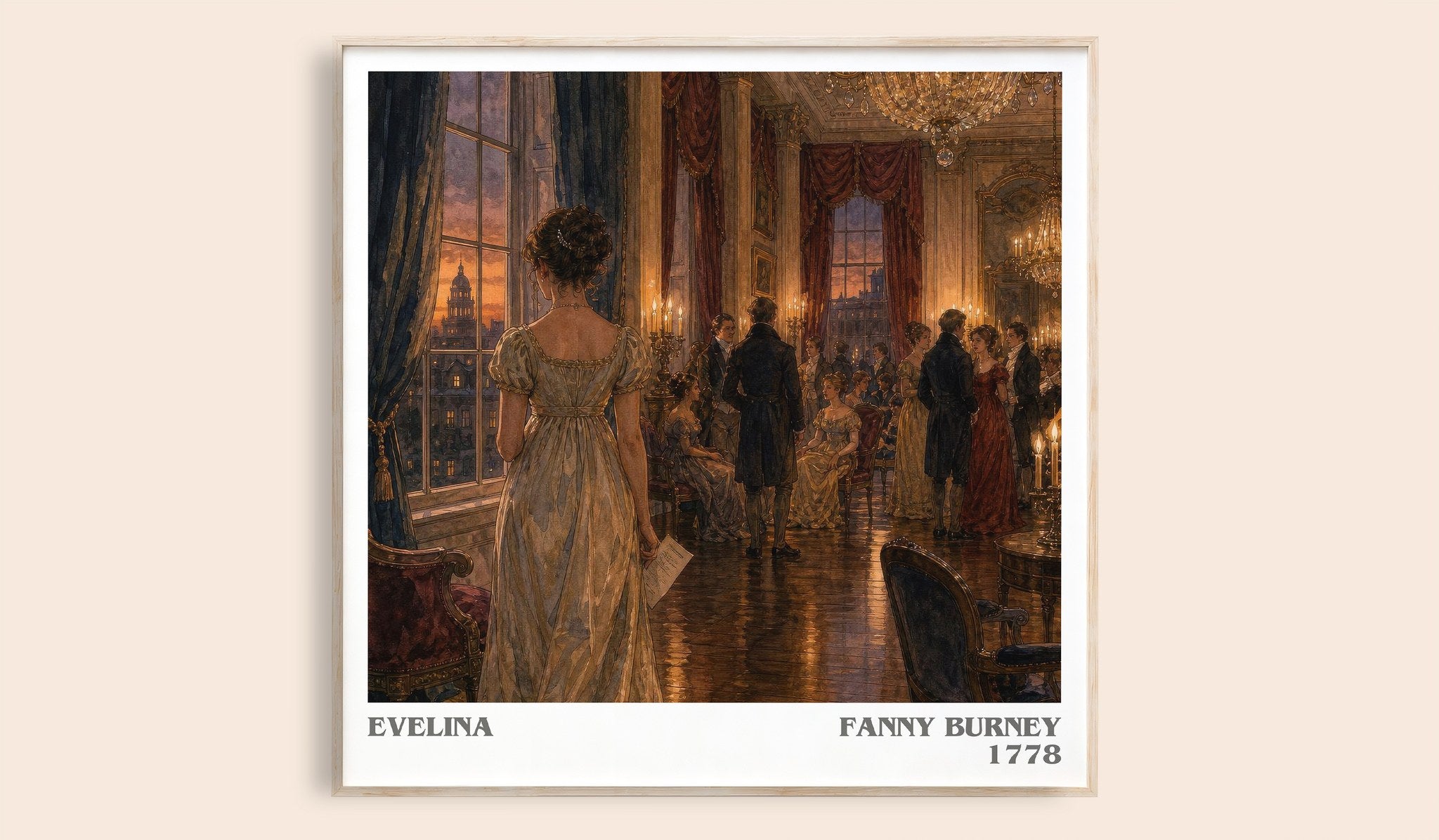 Evelina Literary Art Print by Fanny Burney