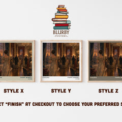 Evelina literary print in frame leaning in hallway – classic literature wall art