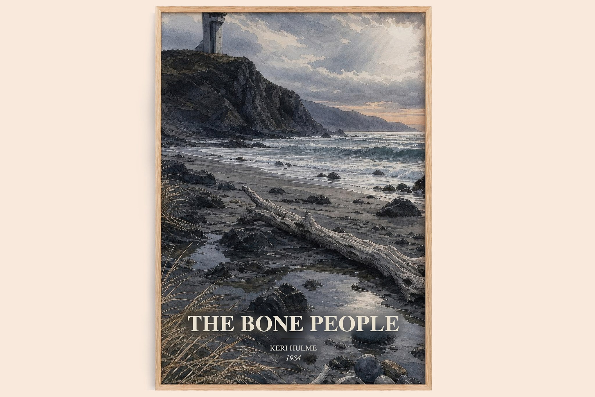 The Bone People Book Watercolour Illustration by Keri Hulme