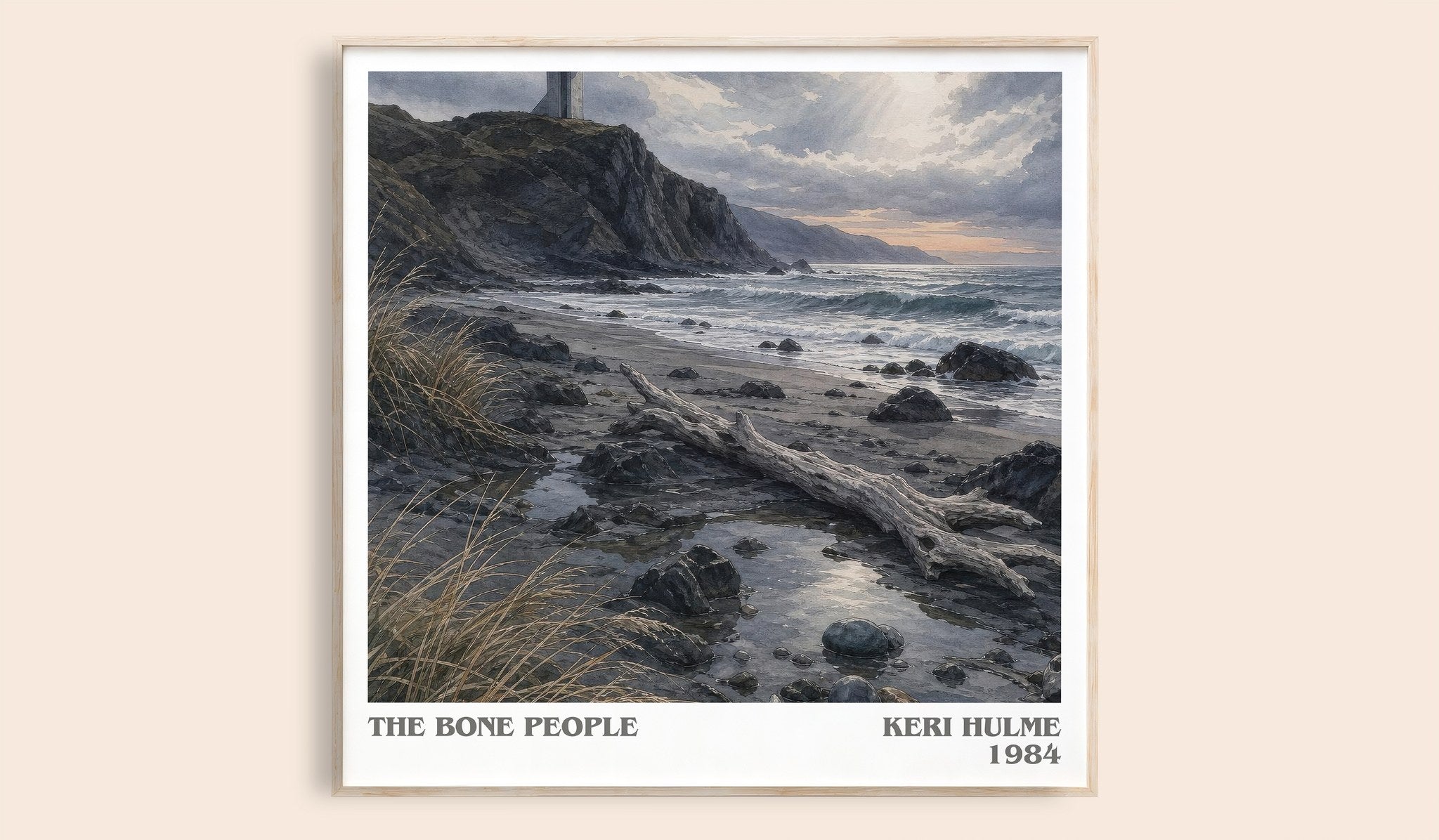 The Bone People Literary Art Print by Keri Hulme