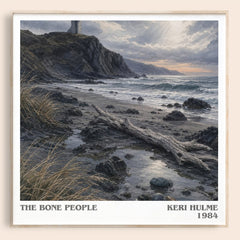 The Bone People literary book poster by Keri Hulme – framed literary art print