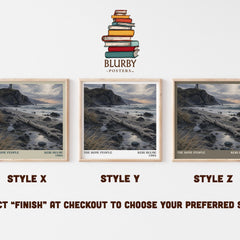The Bone People literary print in frame leaning in hallway – literary fiction wall art