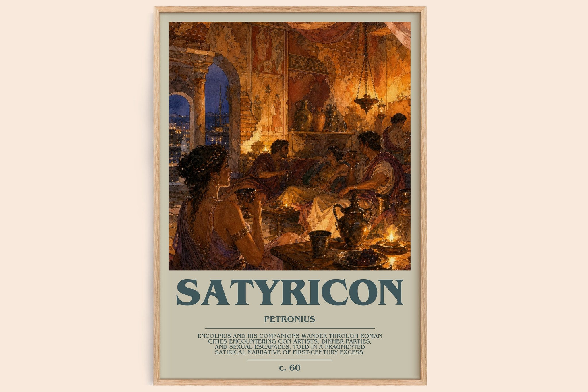 Satyricon Bookish Wall Art by Petronius