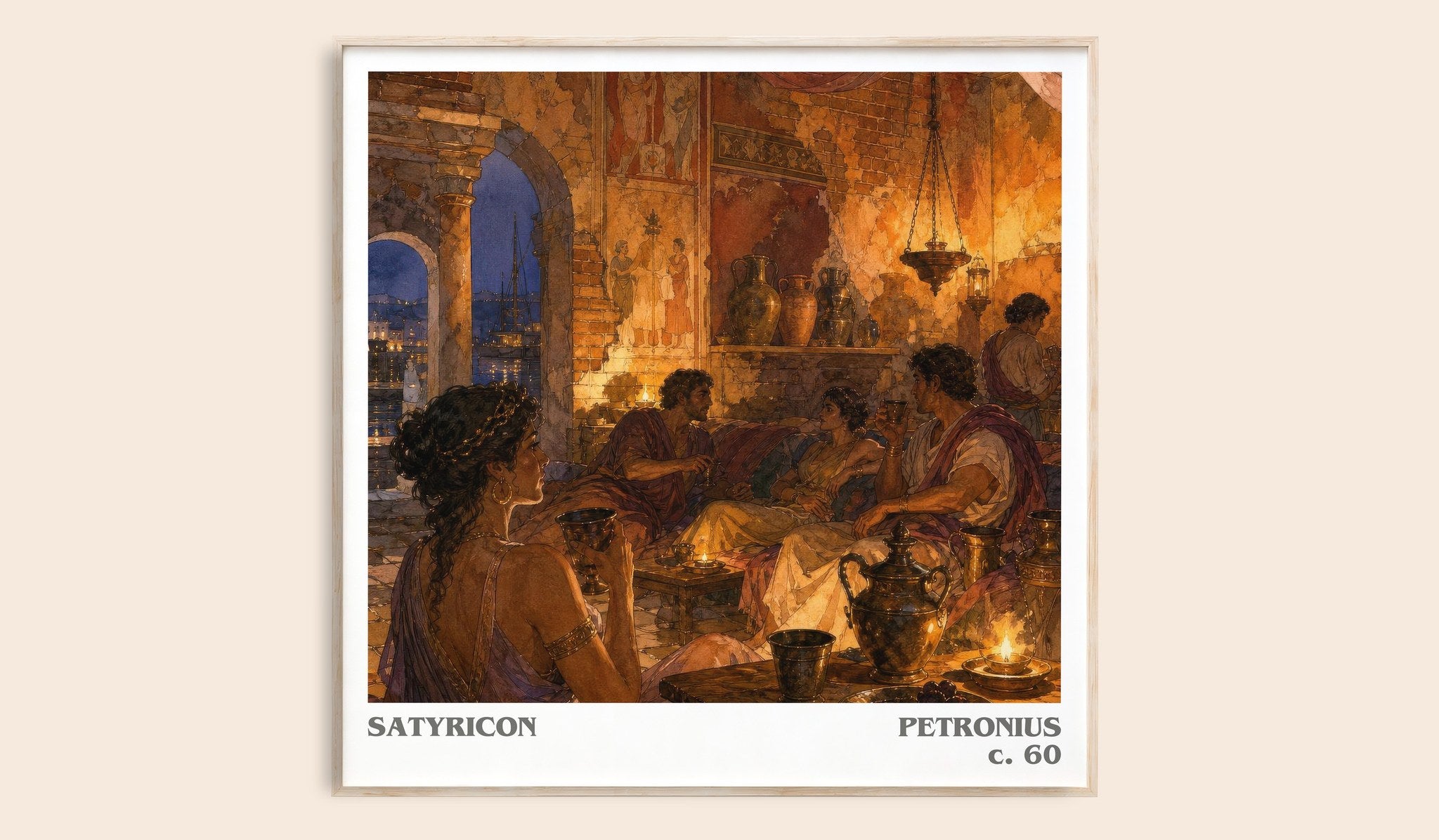 Satyricon Literary Art Print by Petronius