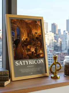 Satyricon bookish poster colour and style options – Petronius book art