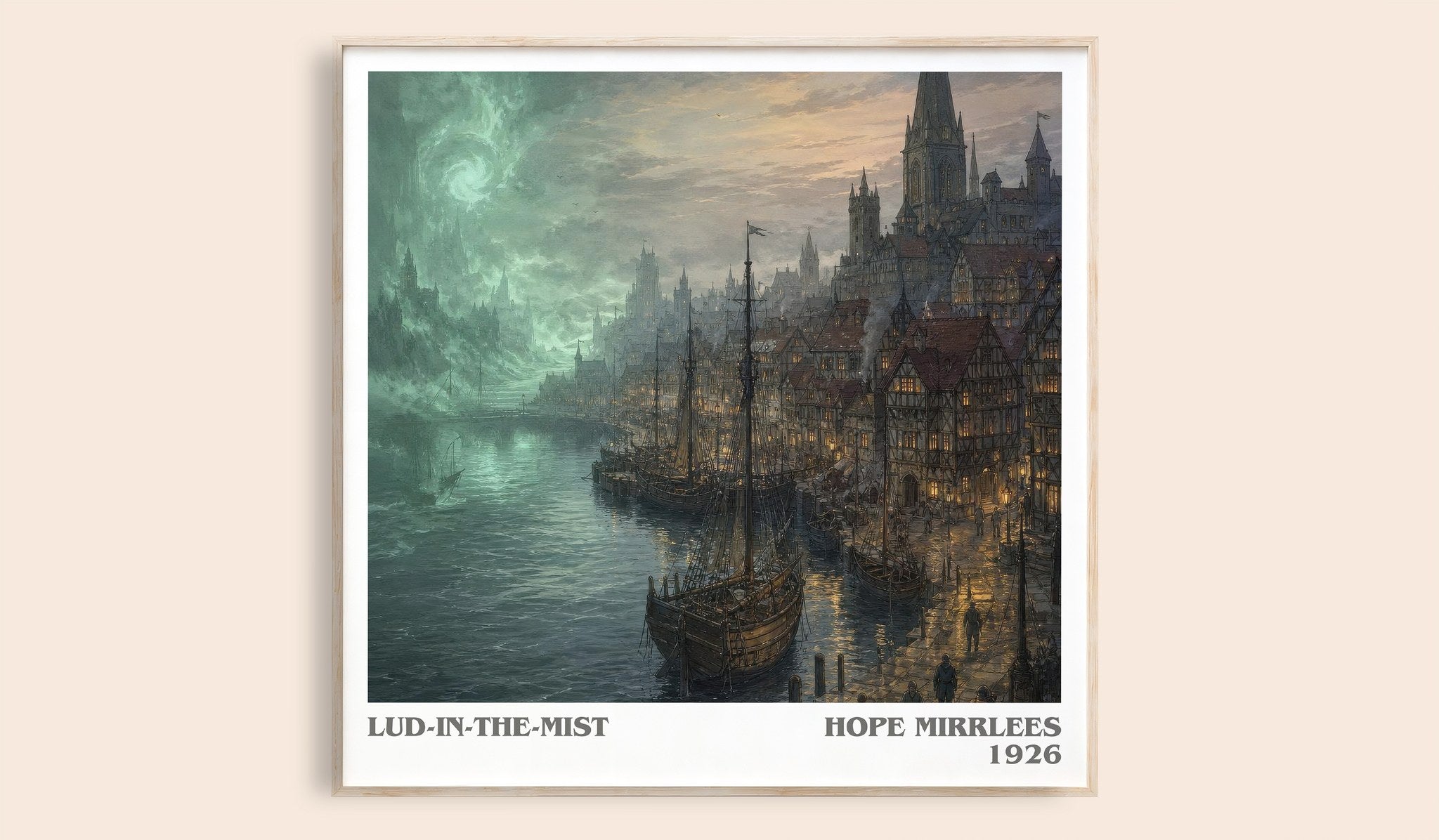Lud-in-the-Mist Literary Art Print by Hope Mirrlees
