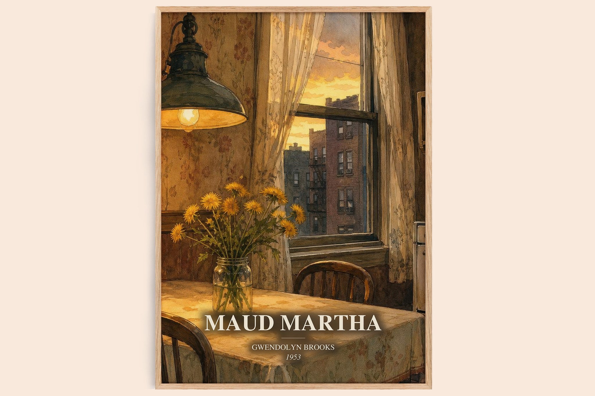 Maud Martha Book Watercolour Illustration by Gwendolyn Brooks