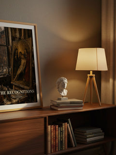 The Recognitions watercolour print on bookshelf – William Gaddis fan gift