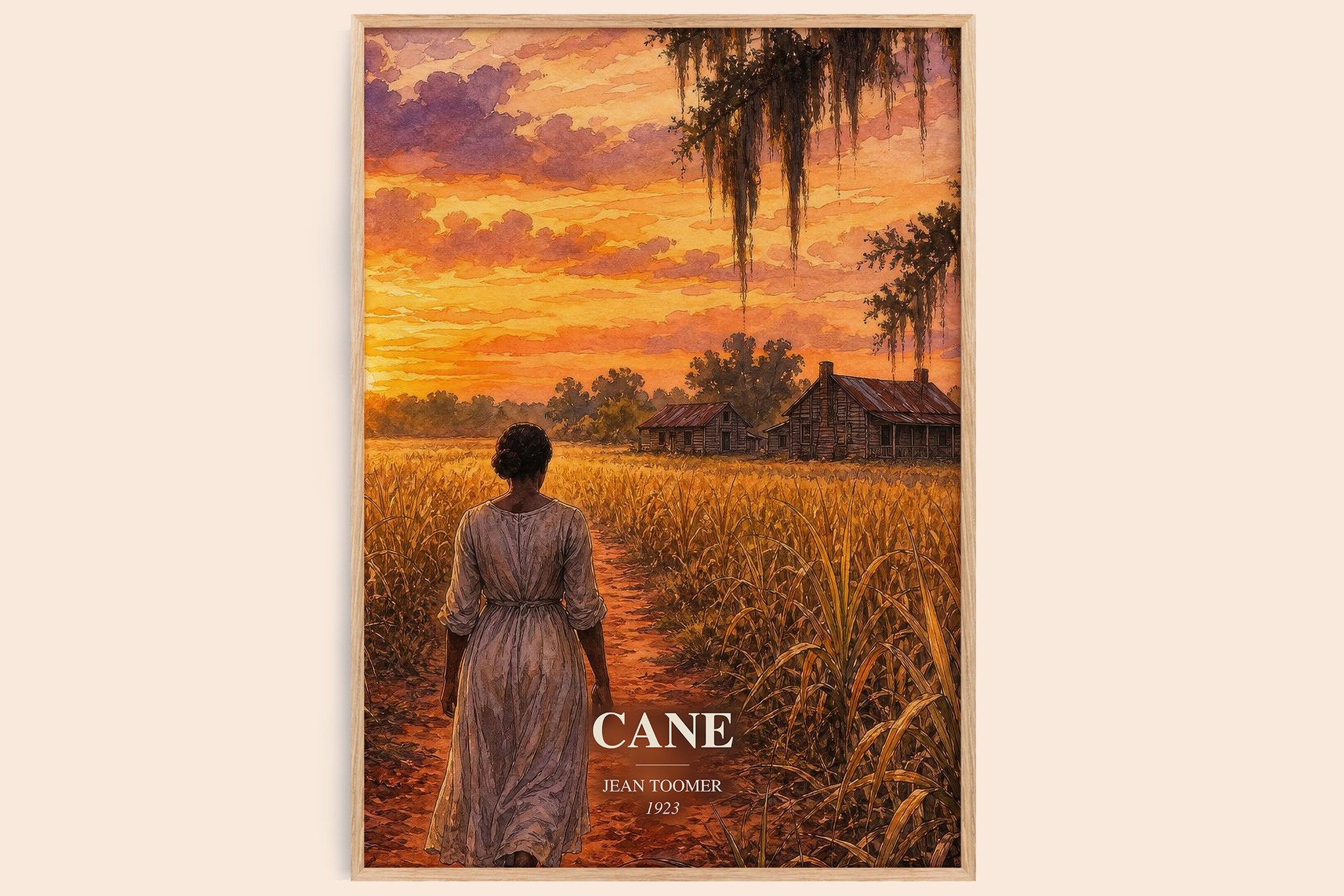 Cane Book Watercolour Illustration by Jean Toomer