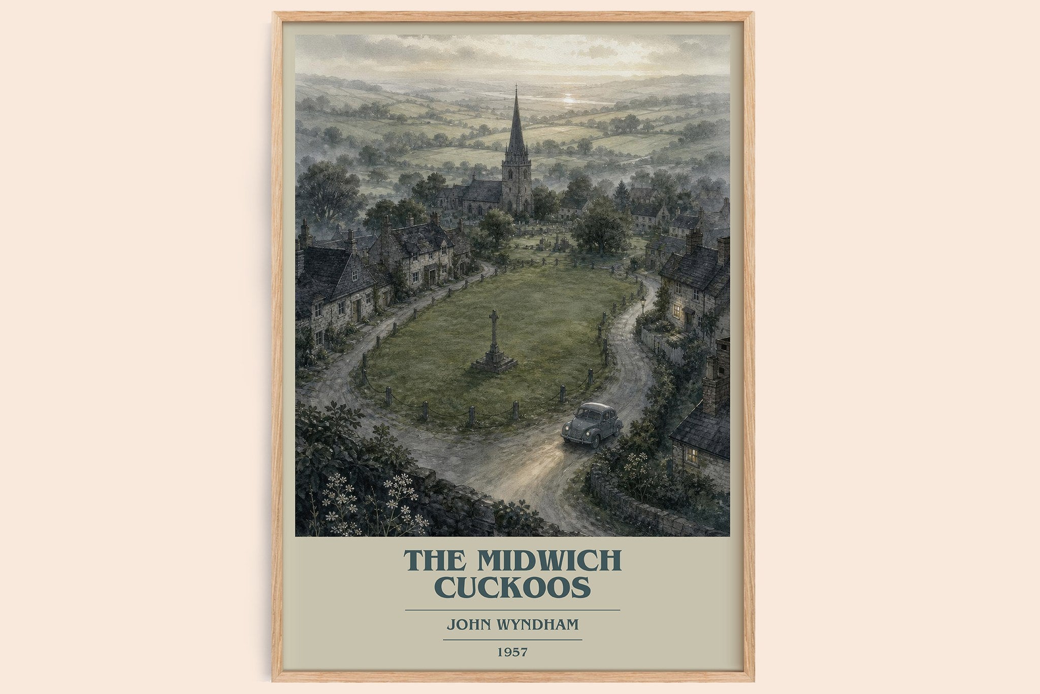The Midwich Cuckoos Book Cover Poster by John Wyndham
