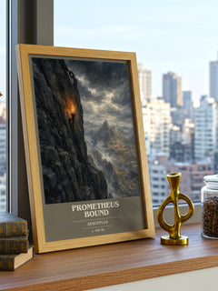 Prometheus Bound book cover poster colour and style options – Aeschylus book art