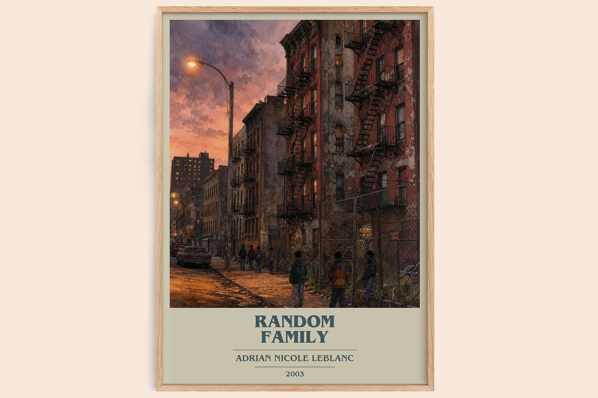 Random Family Book Cover Poster by Adrian Nicole LeBlanc