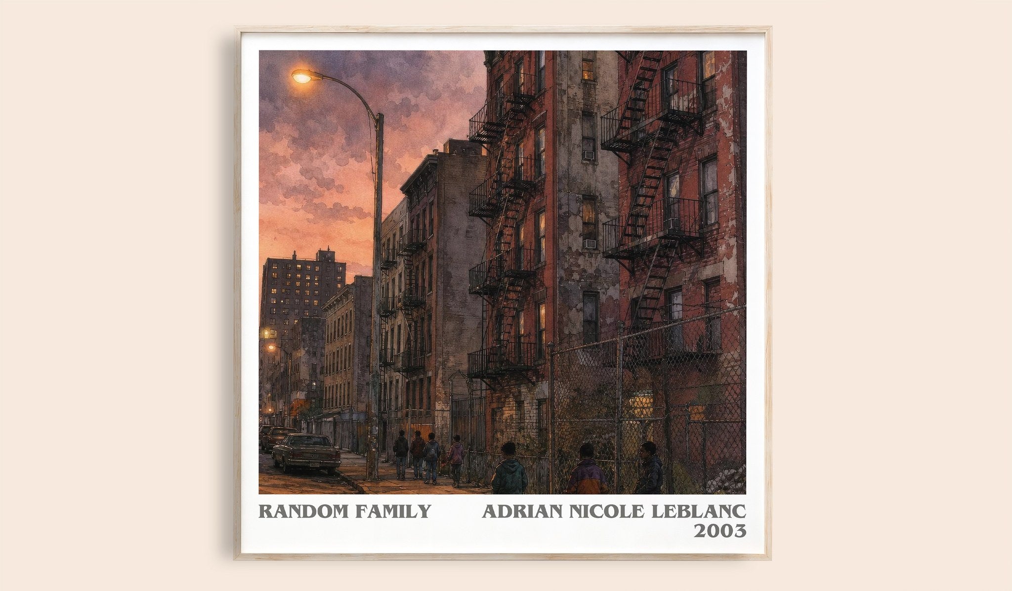 Random Family Literary Art Print by Adrian Nicole LeBlanc