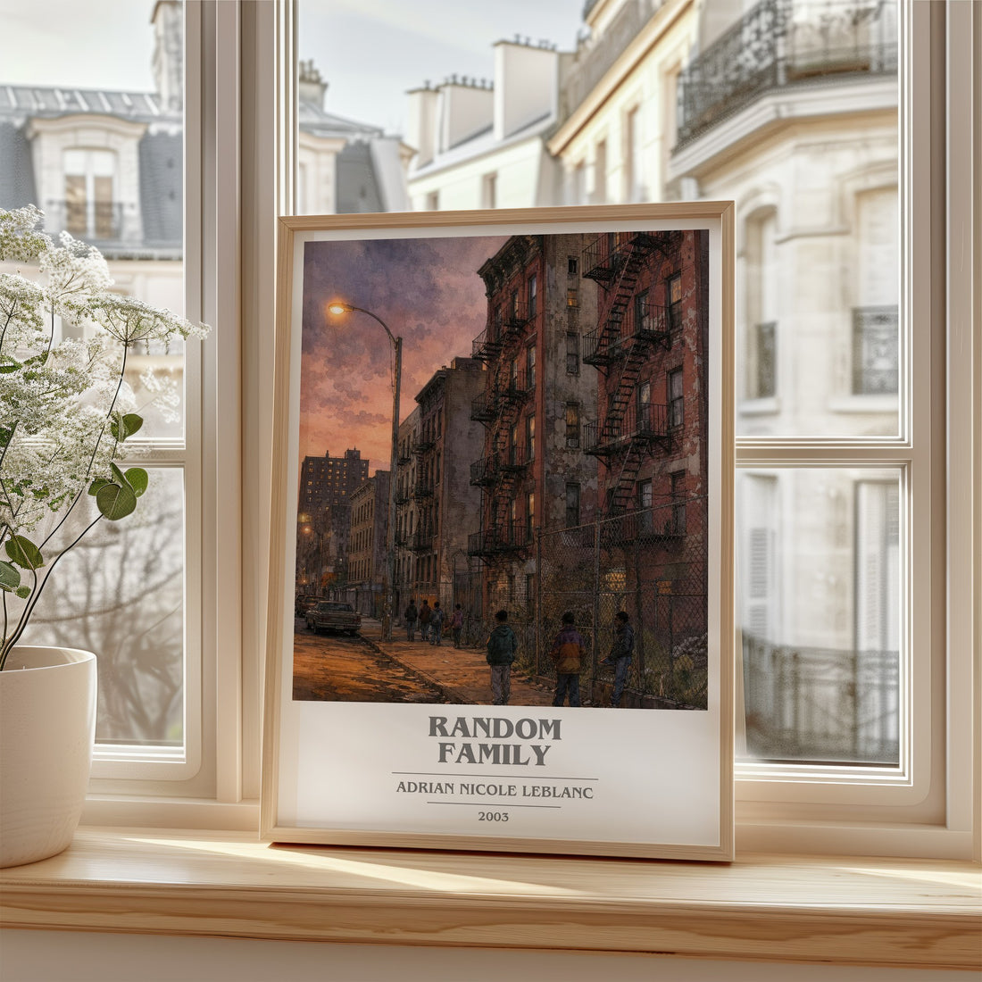 Random Family book cover poster colour and style options – Adrian Nicole LeBlanc book art
